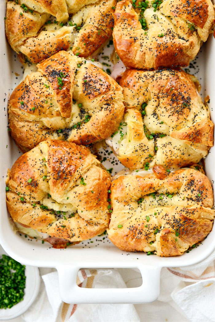 Baked Ham and Cheese Croissant Sandwiches