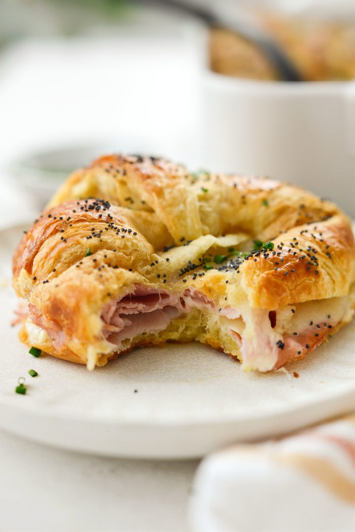 Baked Ham and Cheese Croissant Sandwiches