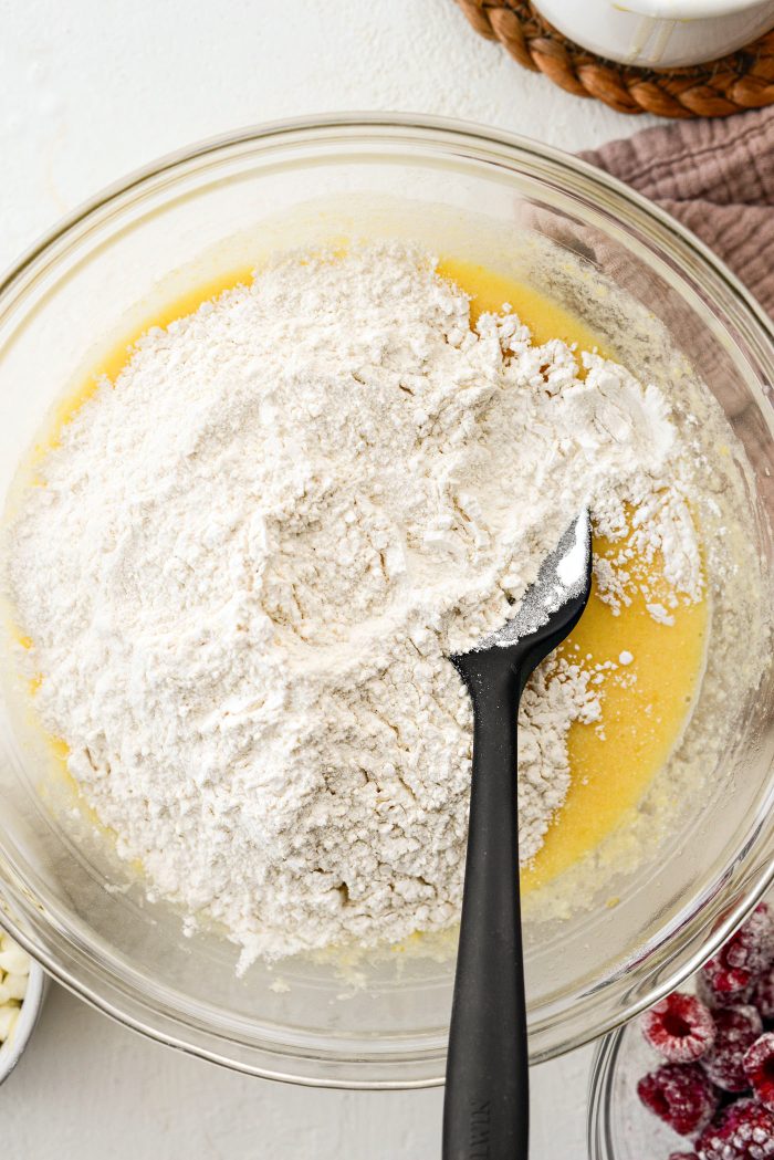 add in the dry ingredients