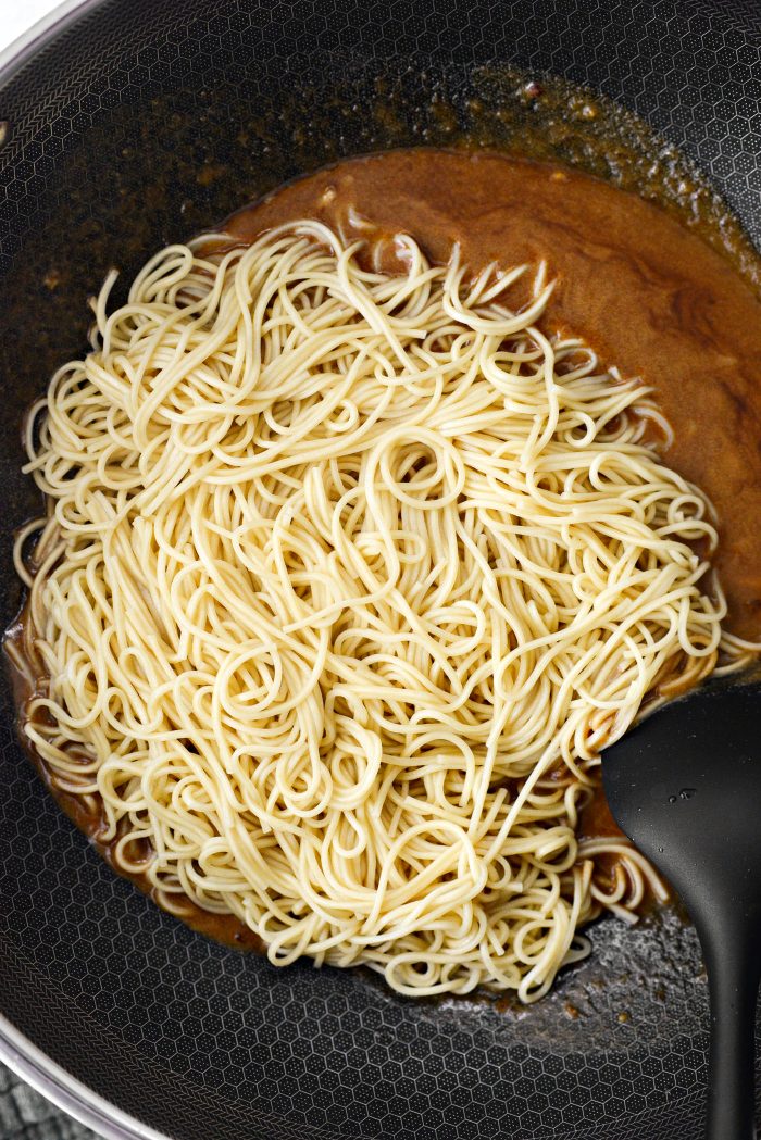Add boiled noodles