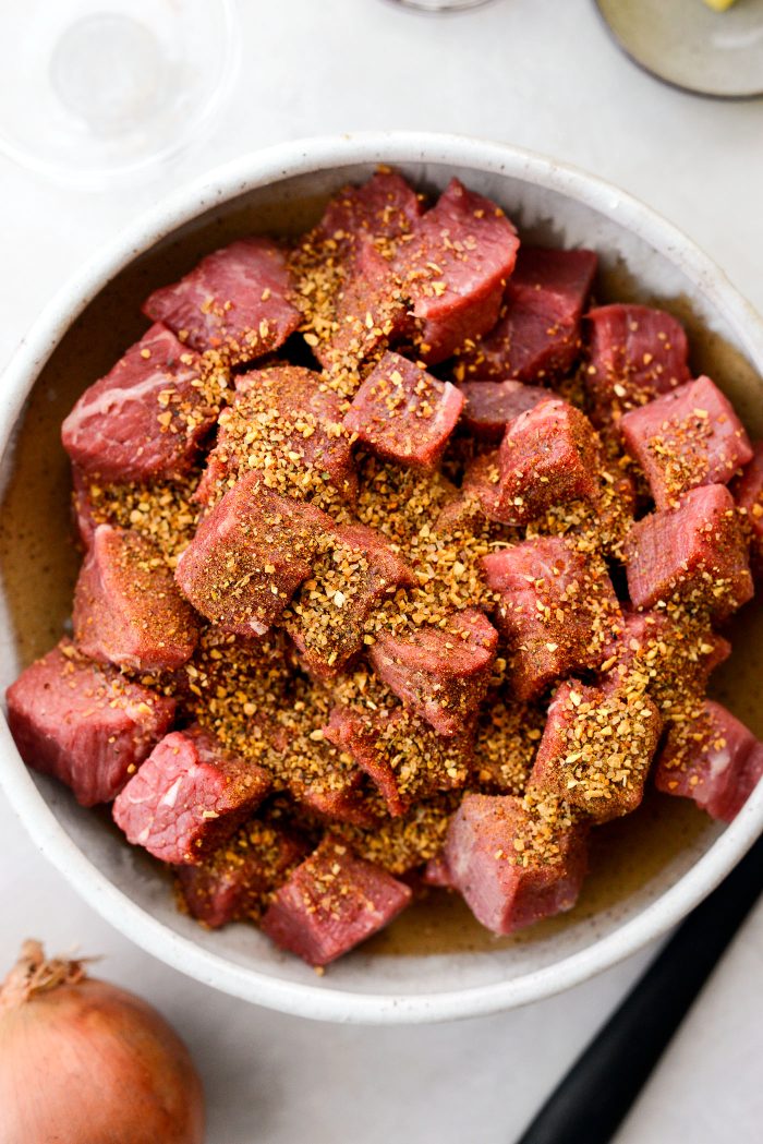 cubed roast with steak seasoning