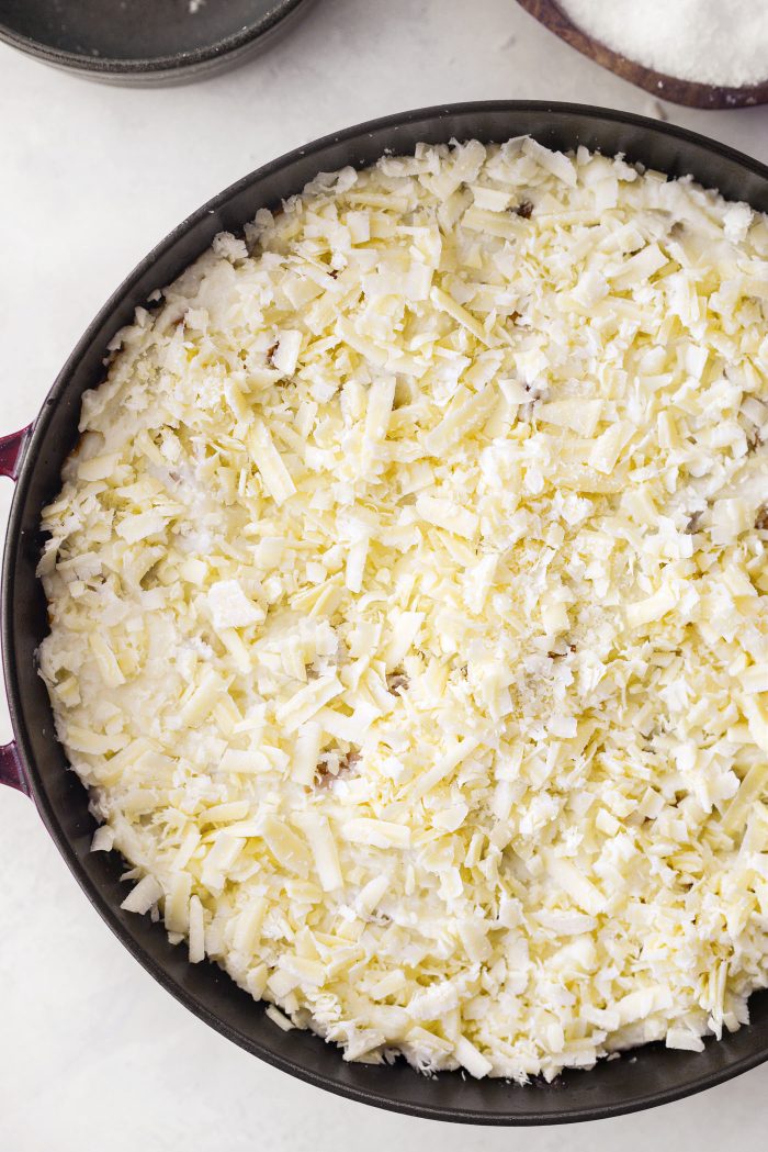 top with remaining cheese