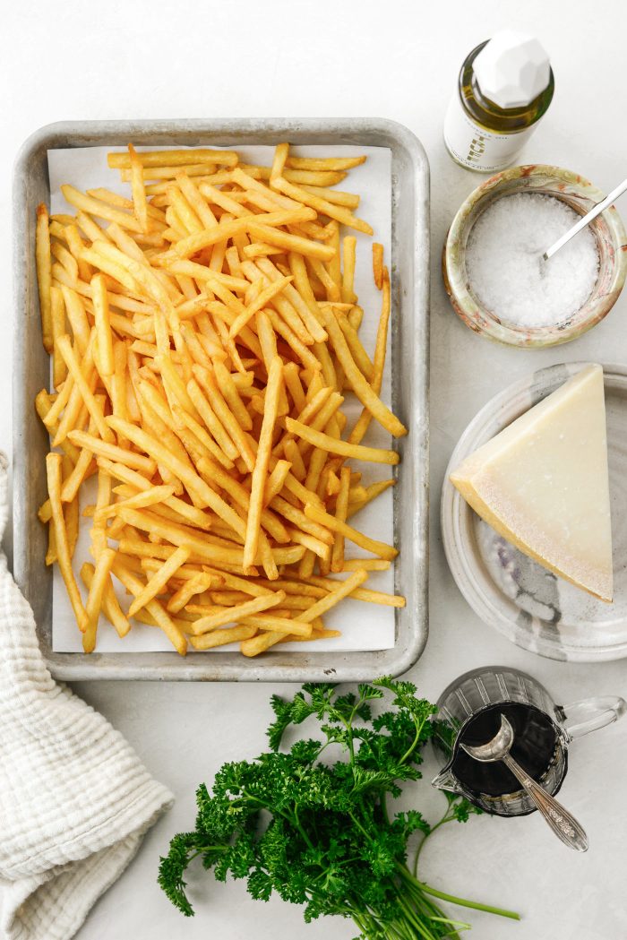 Ingredients for Parmesan Truffle Fries