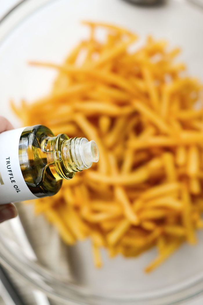 drizzle with truffle oil