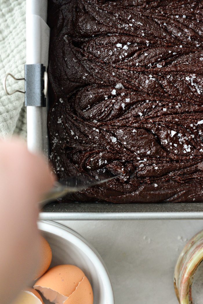 use a butter knife to swirl in the salt