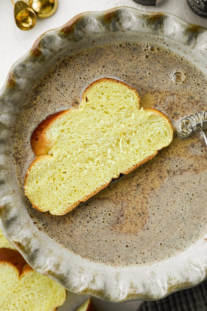 dip each slice of bread