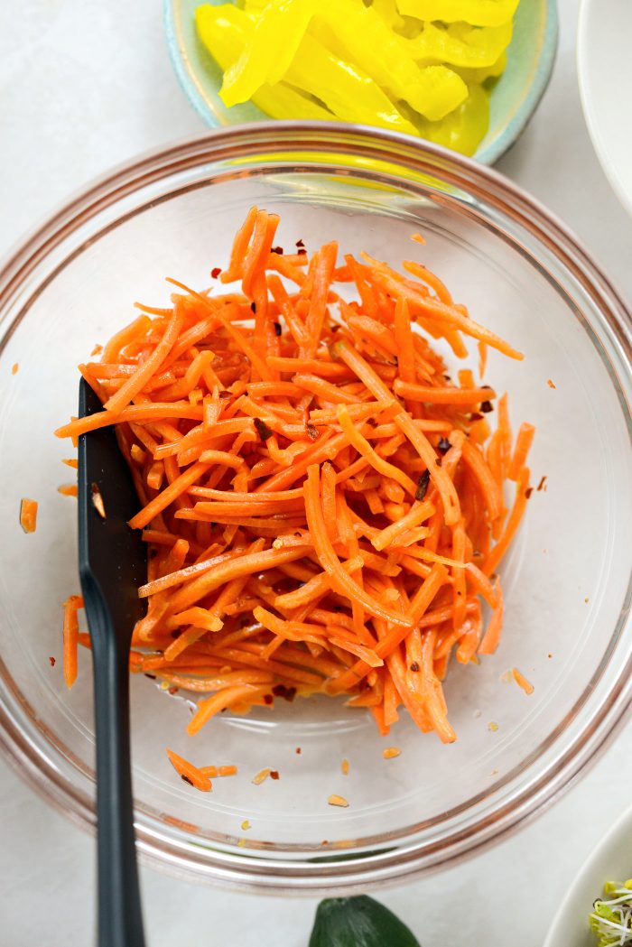 add carrots and toss