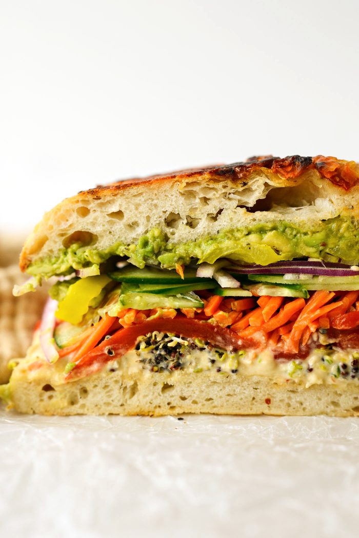 Rainbow Veggie Sandwich