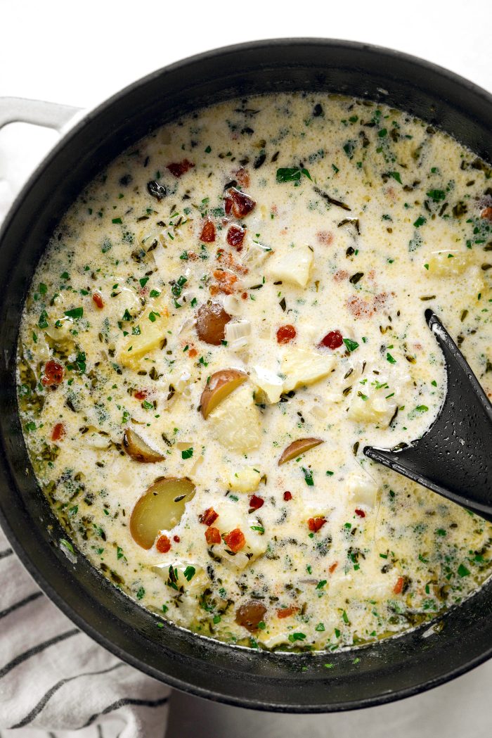 stir to combine, taste and season with more salt and pepper as desired