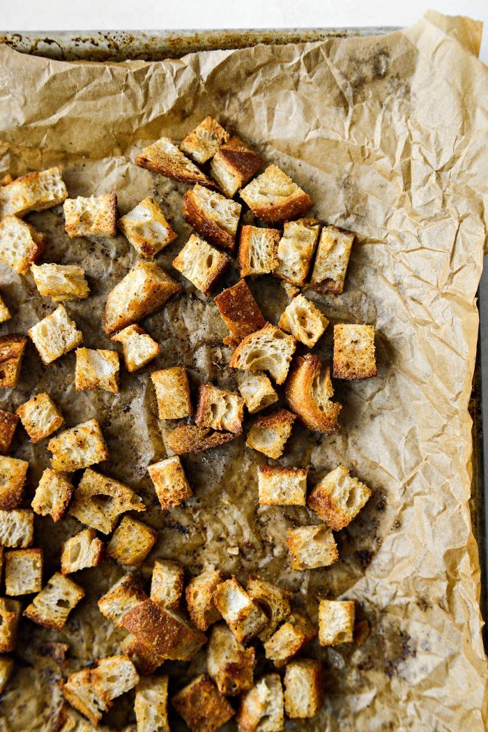 Fish Chowder with Old Bay Croutons