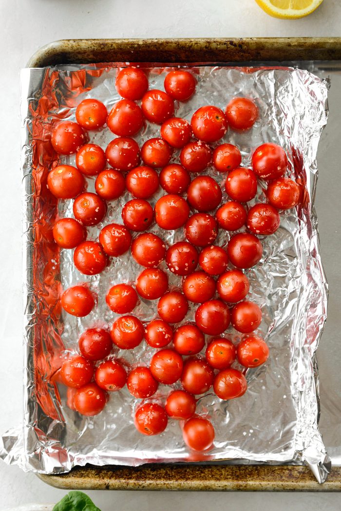 tomatoes, oil and salt