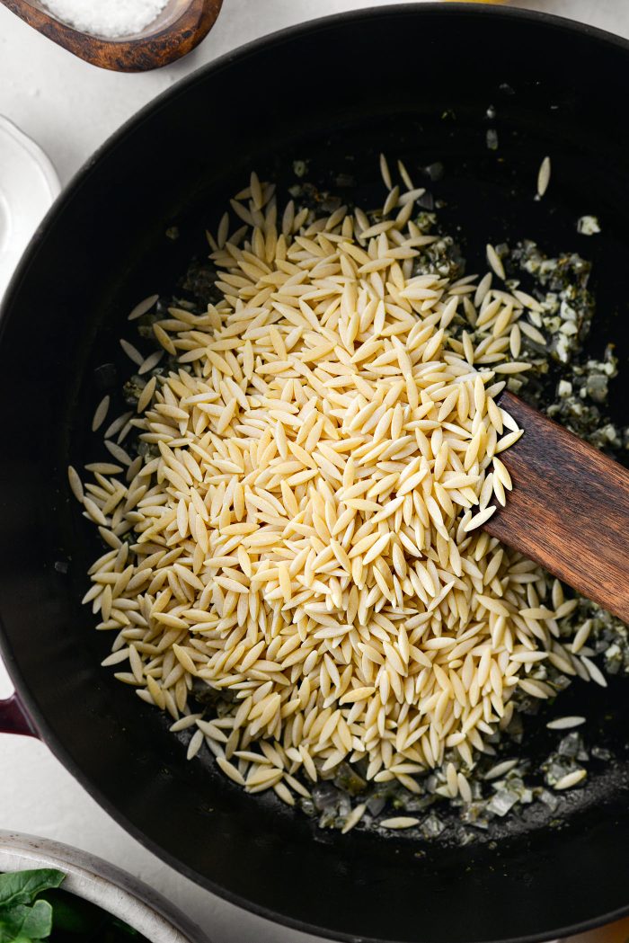 add in orzo