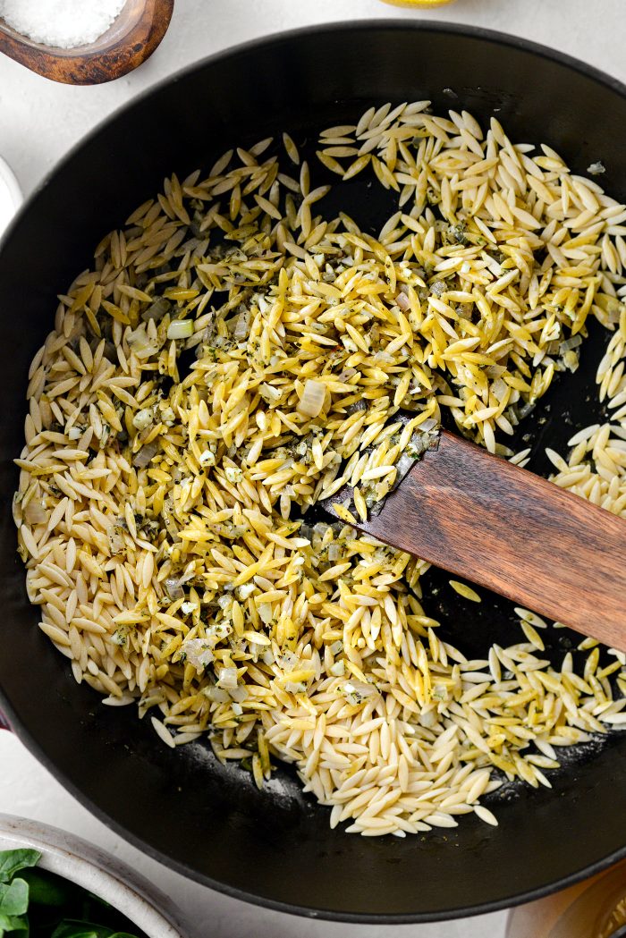 stir and coat in butter