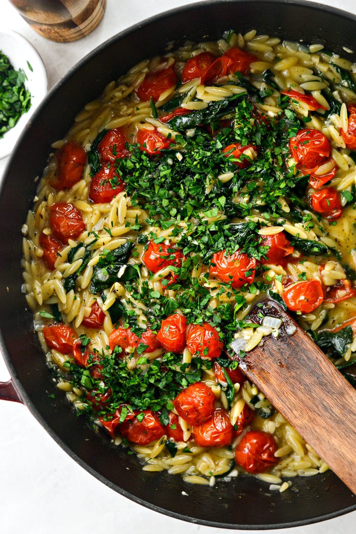 stir in minced parsley