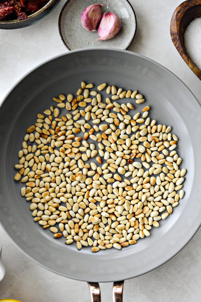 toasted pine nuts