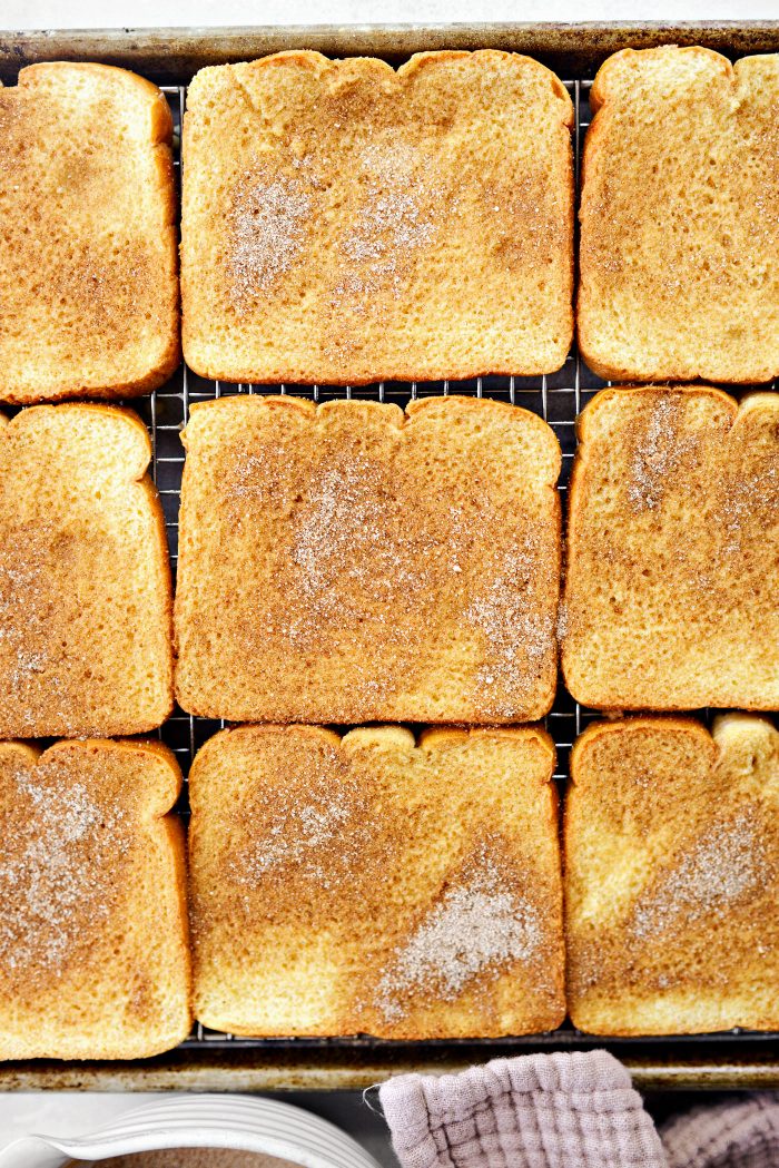 sprinkle with cinnamon sugar