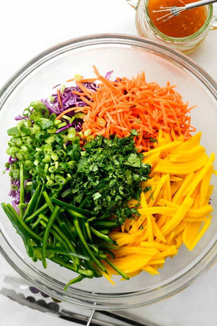 prepped ingredients in large bowl