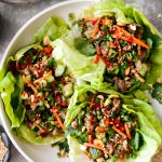Spicy Pork and Veggie Lettuce Wraps