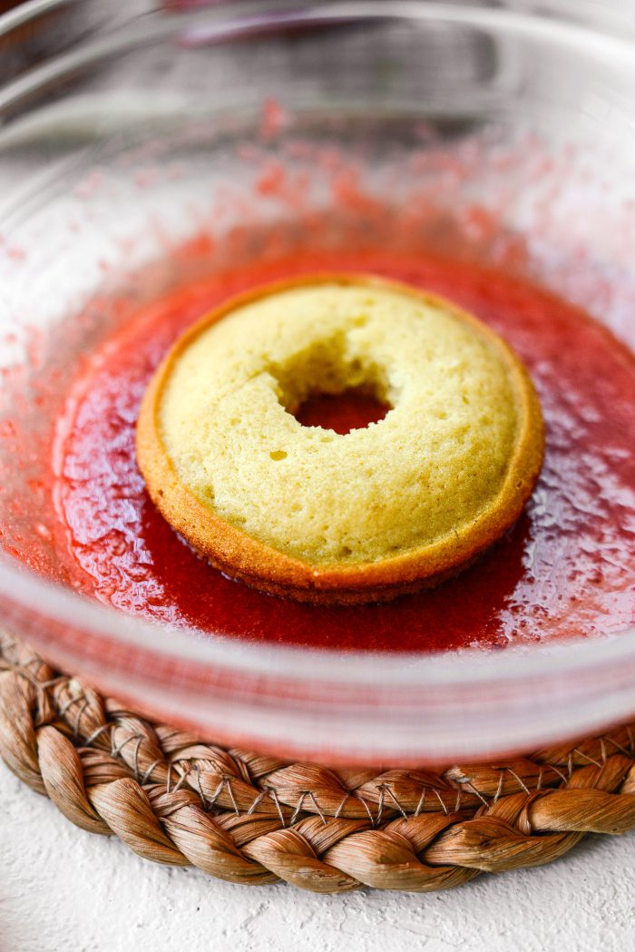 dip doughnuts in glaze