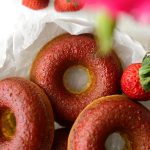 Buttermilk Cake Doughnuts with Strawberry Glaze