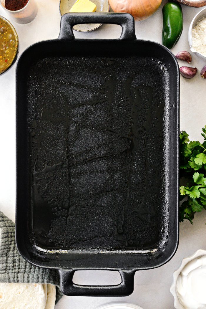 preheat oven and prep pan