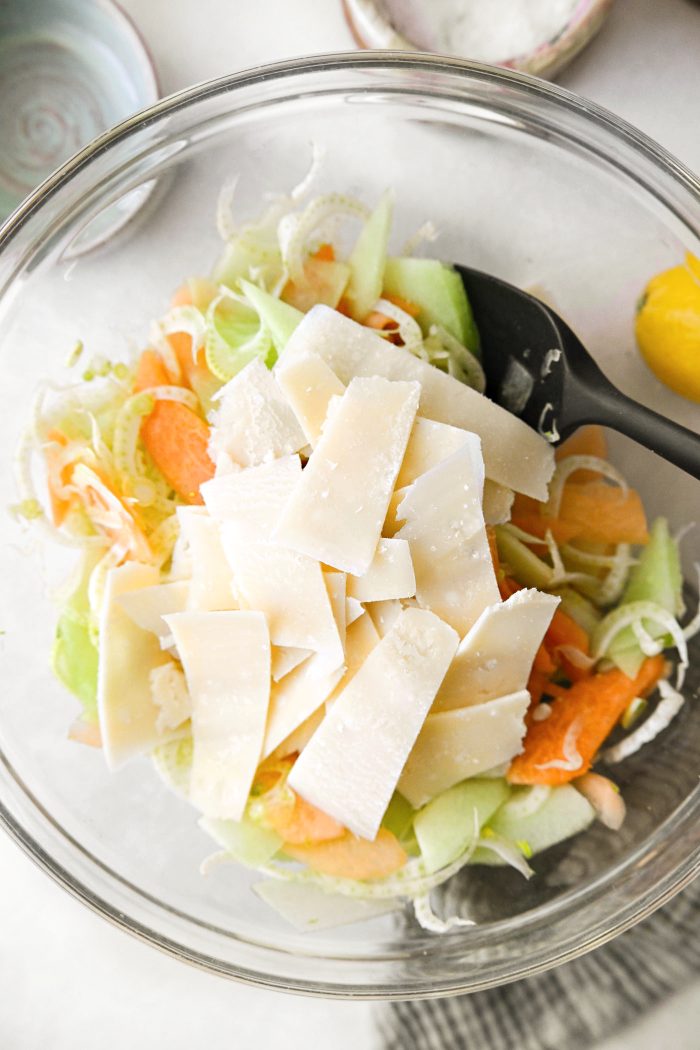 Add grated parmesan cheese