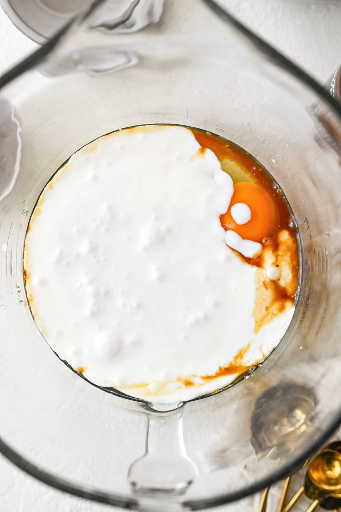 pour in buttermilk and coconut milk