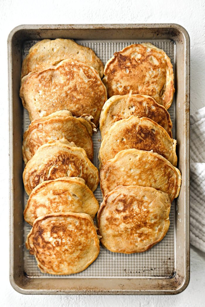 transfer to a pan and keep warm in oven