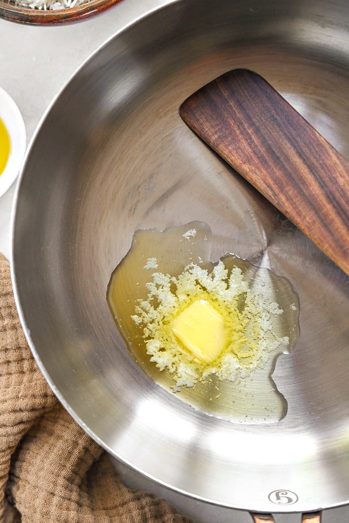 melt butter in a 10-inch skillet