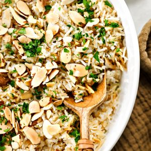 Garlic Toasted Almond Basmati Rice