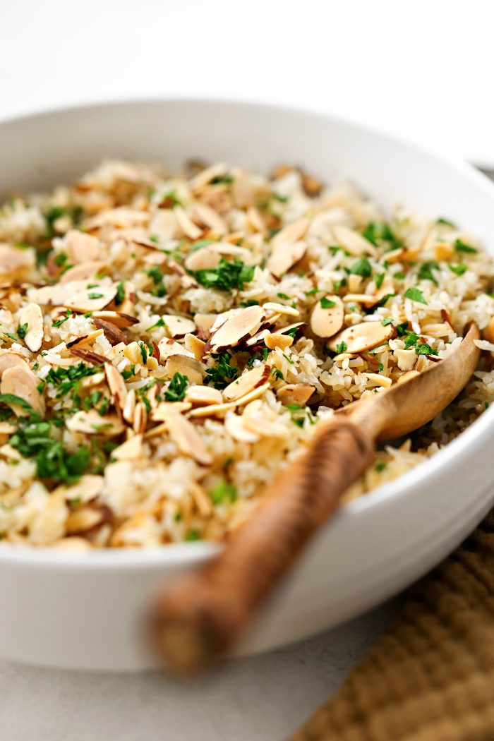 Garlic Toasted Almond Basmati Rice