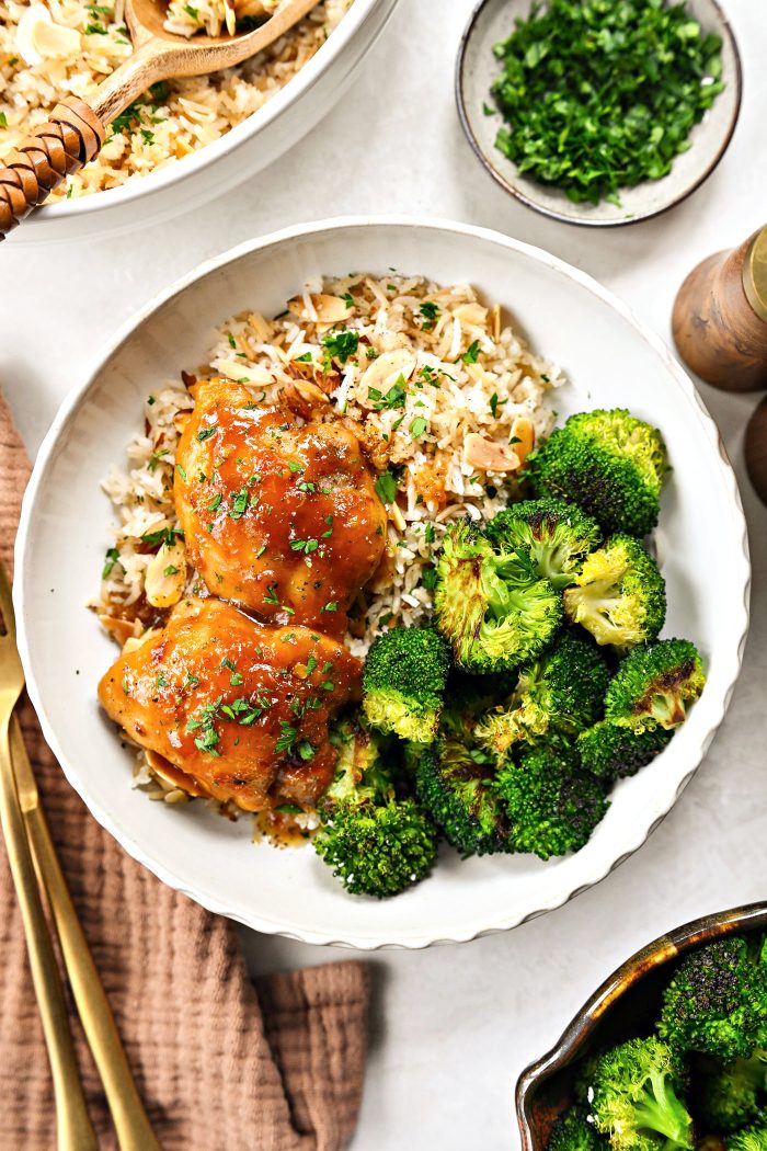 Apricot Glazed Chicken Thighs