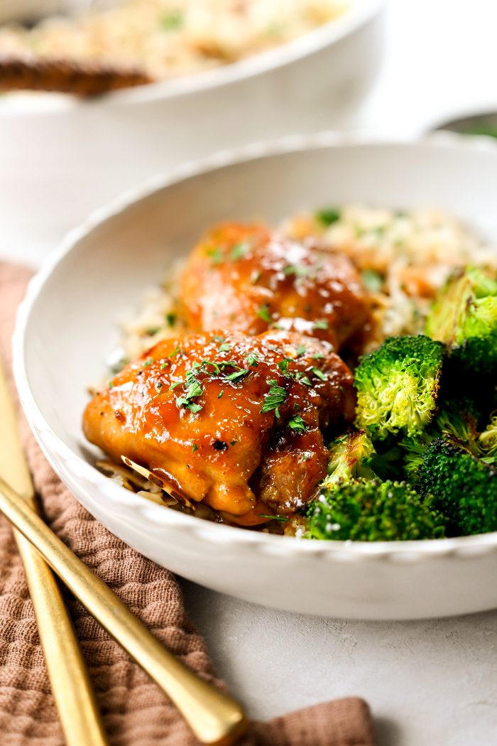 Apricot Glazed Chicken Thighs