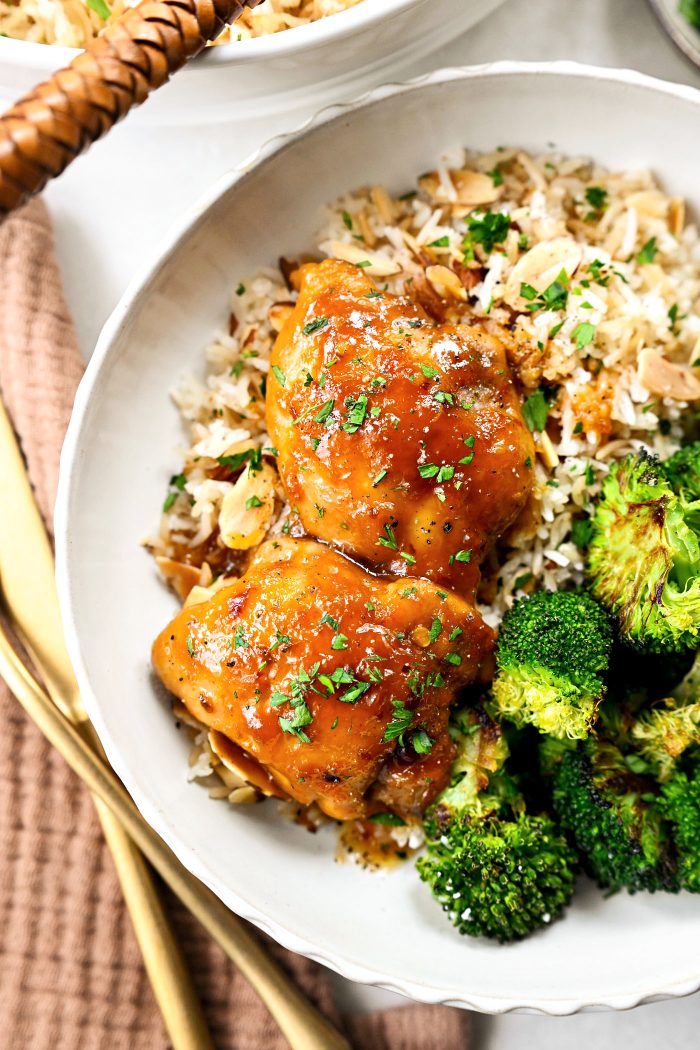Apricot Glazed Chicken Thighs