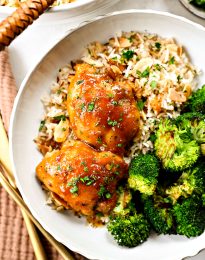 Apricot Glazed Chicken Thighs