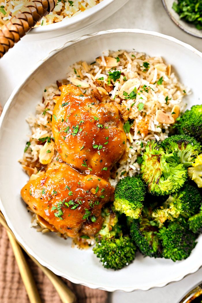 Apricot Glazed Chicken Thighs